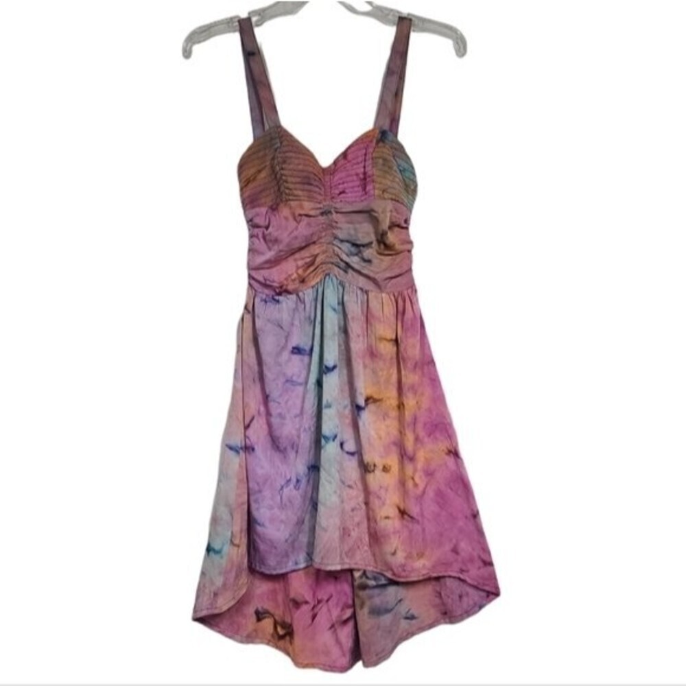 American Rag Watercolor Colorful High Low Dress XS